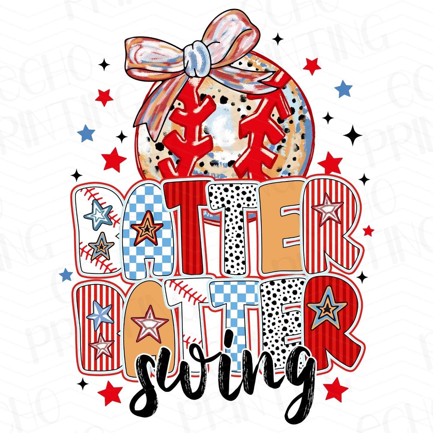 BSB 114 – BATTER BATTER SWING RED WHITE