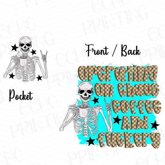 FSS 157 - OPERATING ON CHAOS, COFFEE AND FCKERY | POCKET & BACK SOLD SEPERATELY