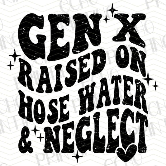 FSS 18 - GEN X RAISED ON HOSE WATER & NEGLECT BLACK