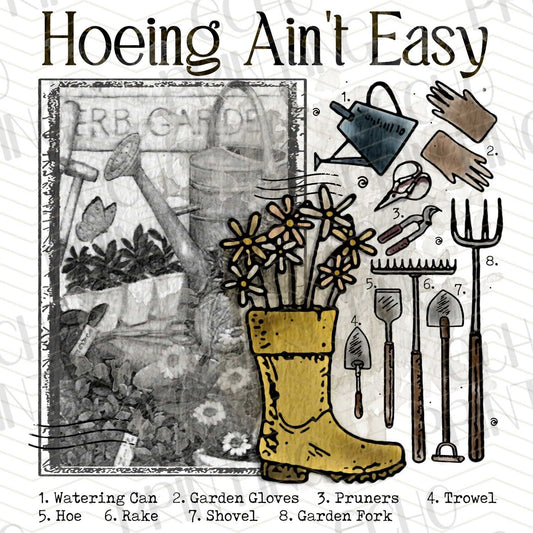 FSS 19 - HOEING AIN'T EASY BLACK