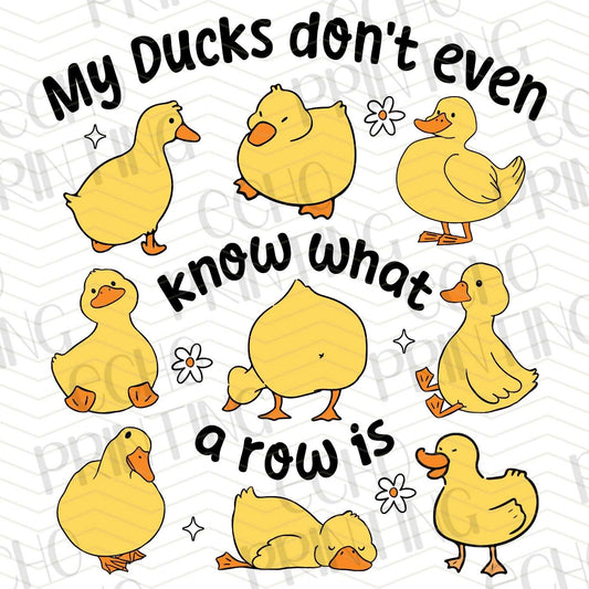FSS 201 - MY DUCKS DON'T EVEN KNOW WHAT A ROW IS