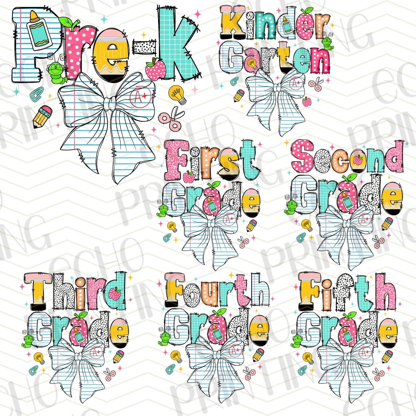BTS 232 - GRADE LEVEL RAINBOW BOW SET
