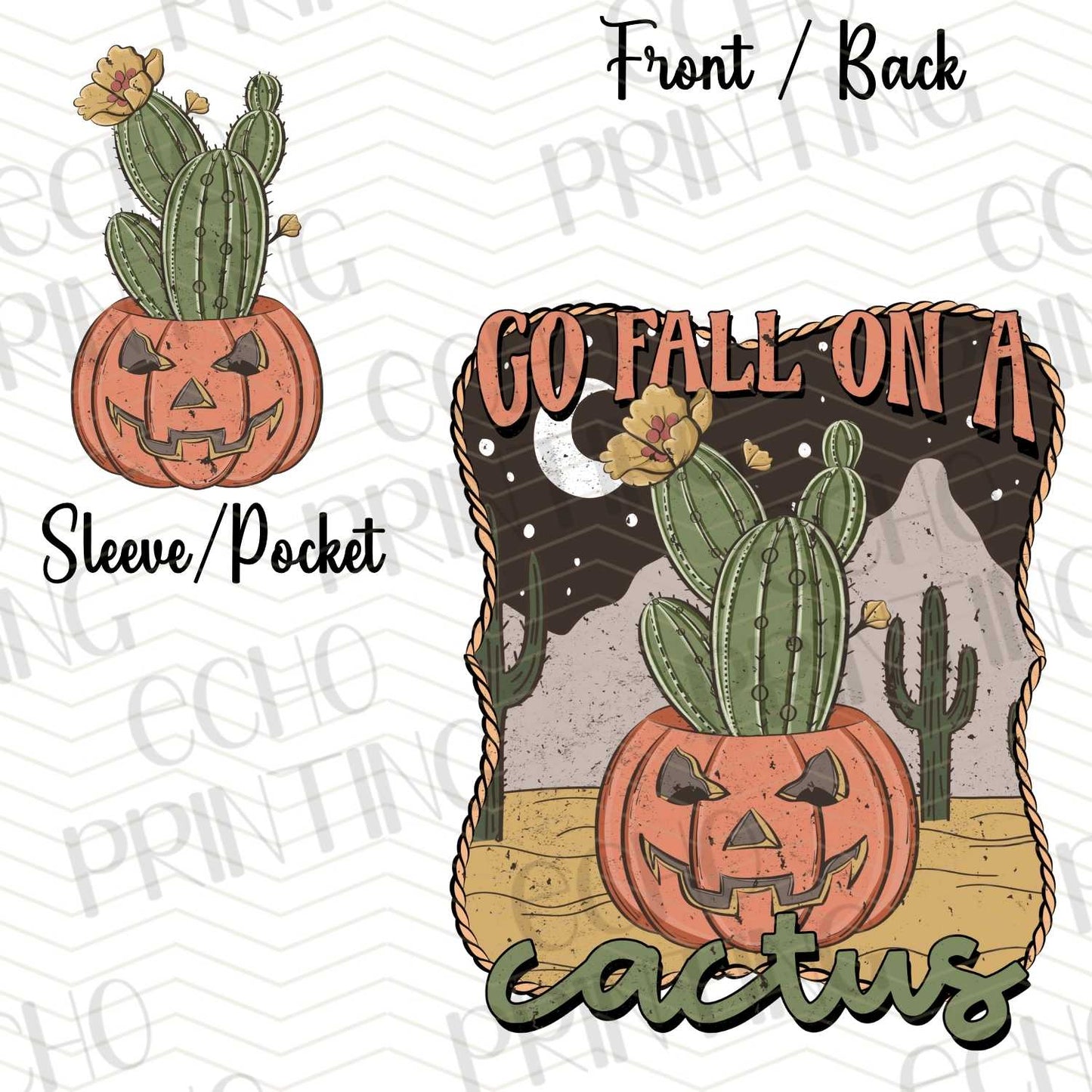 FSS 268 - GO FALL ON A CACTUS | POCKET & BACK SOLD SEPERATELY