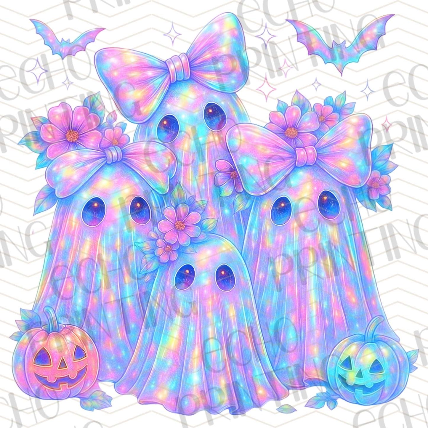 HLW 397 - PASTEL GHOSTS WITH BOWS