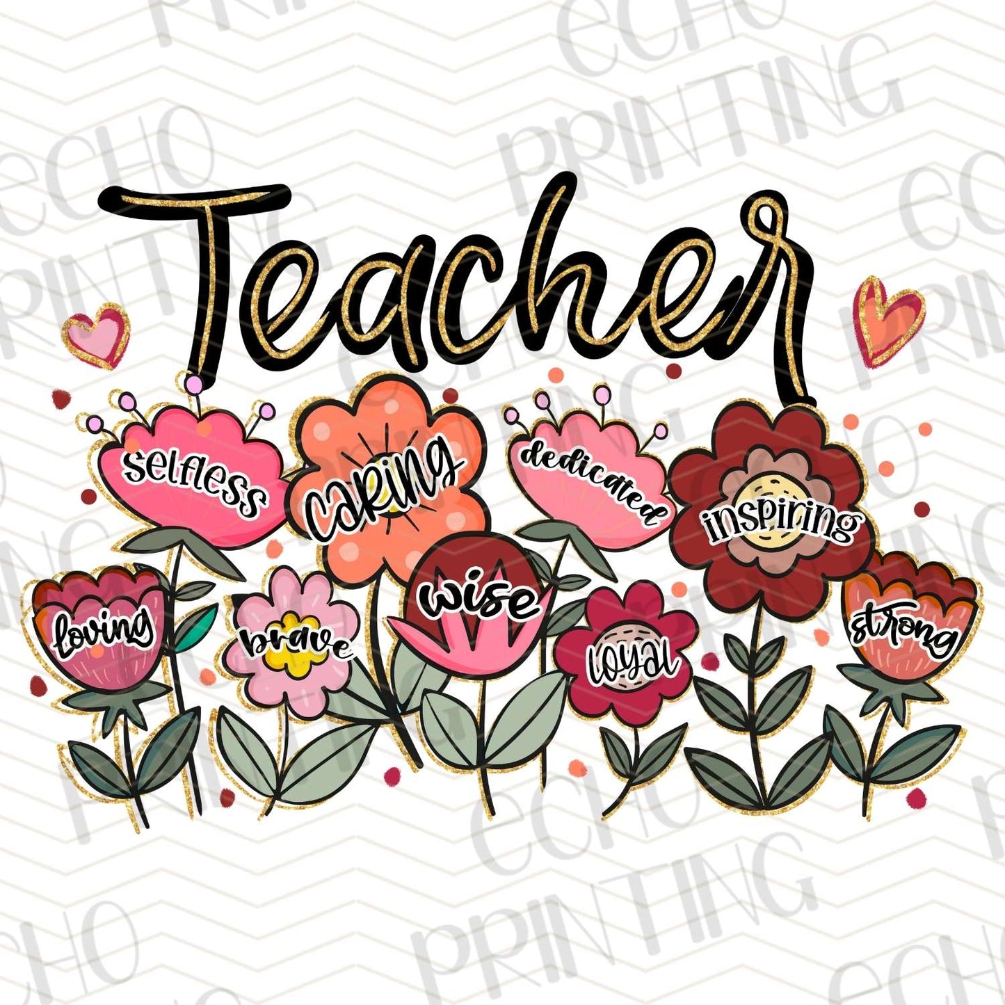 TCHR 363 – TEACHER WITH FLOWERS