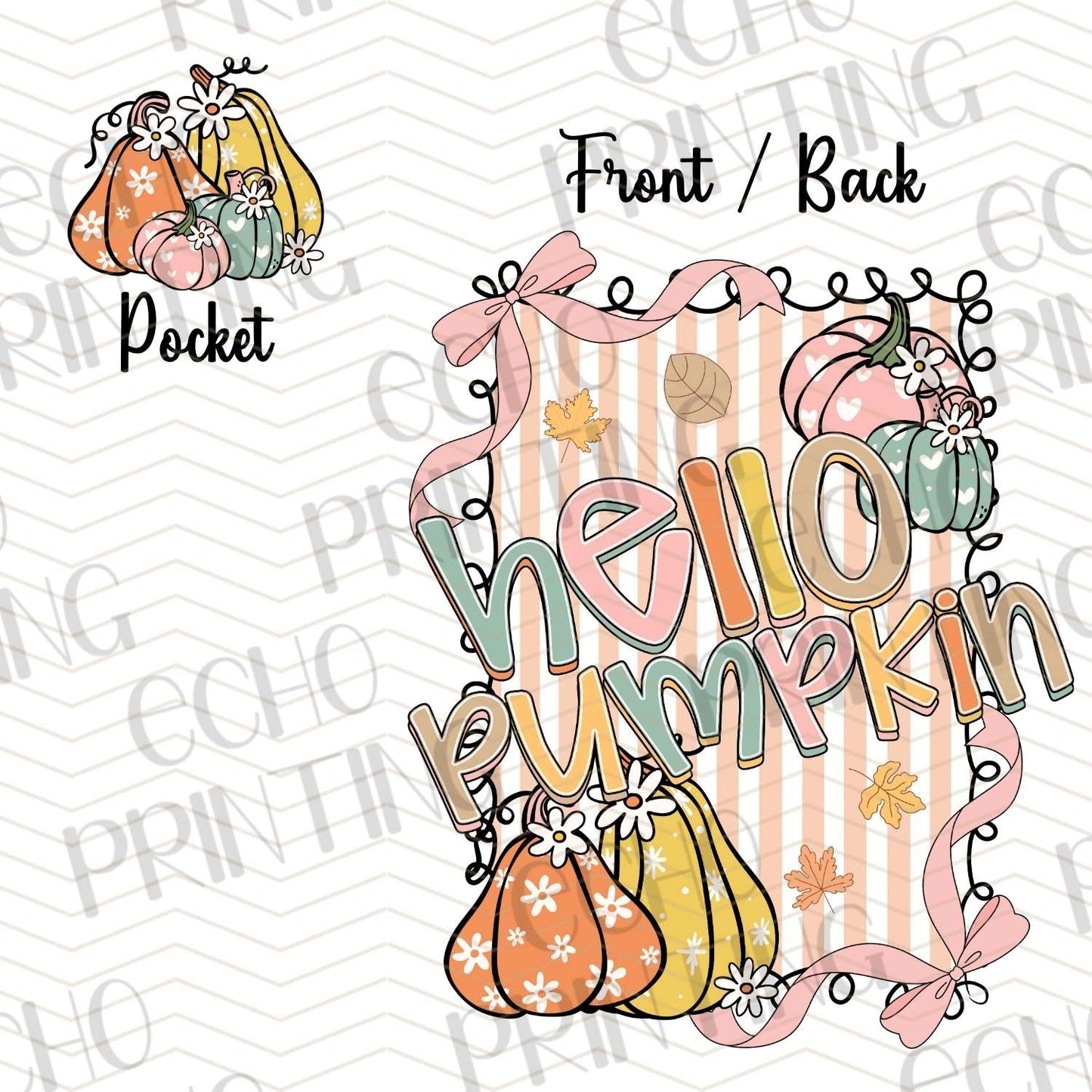 FLTK 331 - HELLO PUMPKIN | POCKET & BACK SOLD SEPERATELY