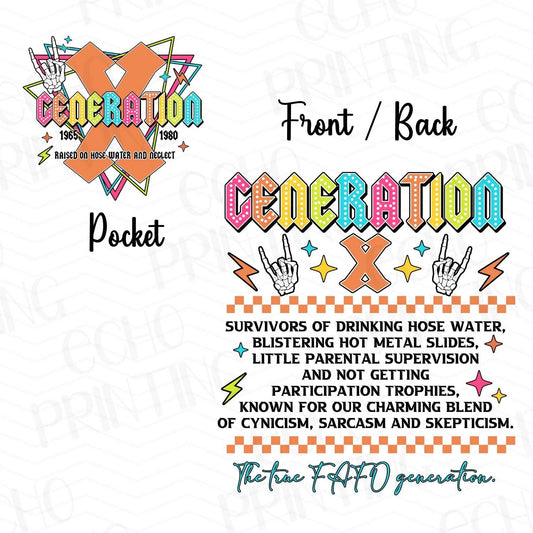 FSS 63 - GENERATION X | POCKET & BACK SOLD SEPERATELY
