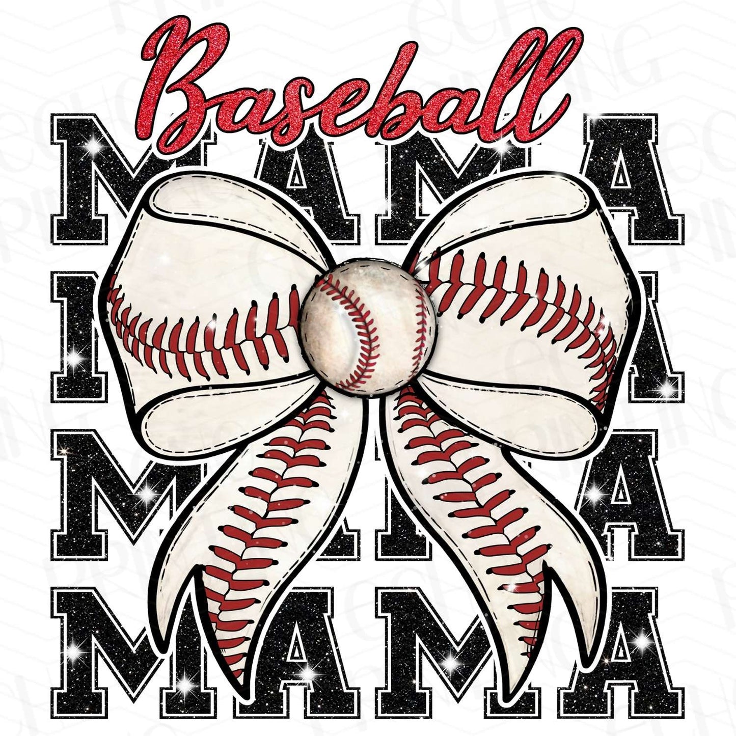 BSB 64 – BASEBALL MAMA STACKED LETTER