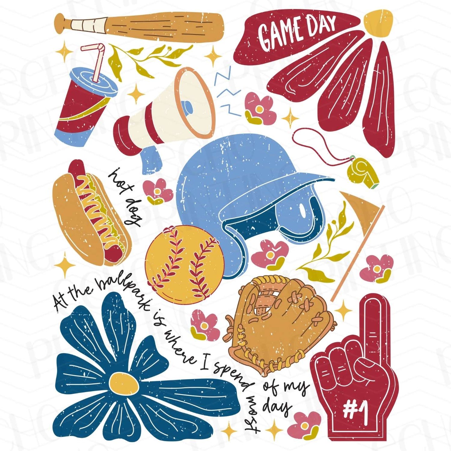 BSB 81 – GAME DAY DOODLE COLLAGE