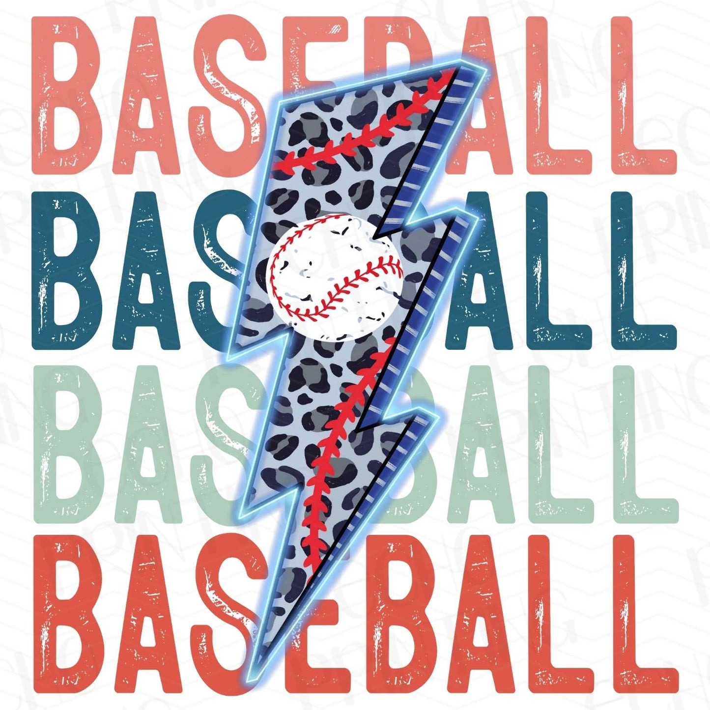 BSB 89 – BASEBALL TEXT STACKED WITH LIGHTNING BOLT