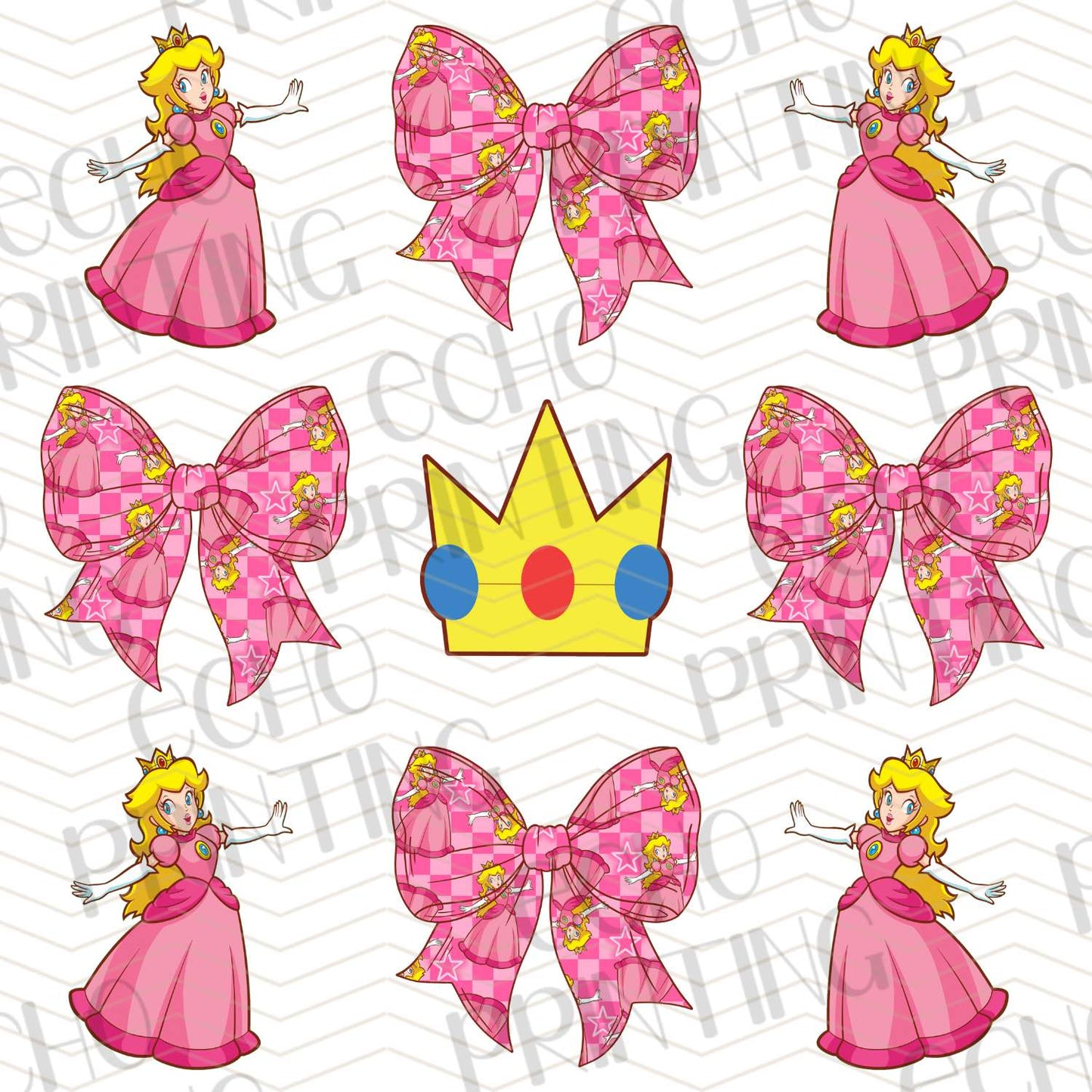 ACM 40 - PRINCESS & CROWNS PINK BOW