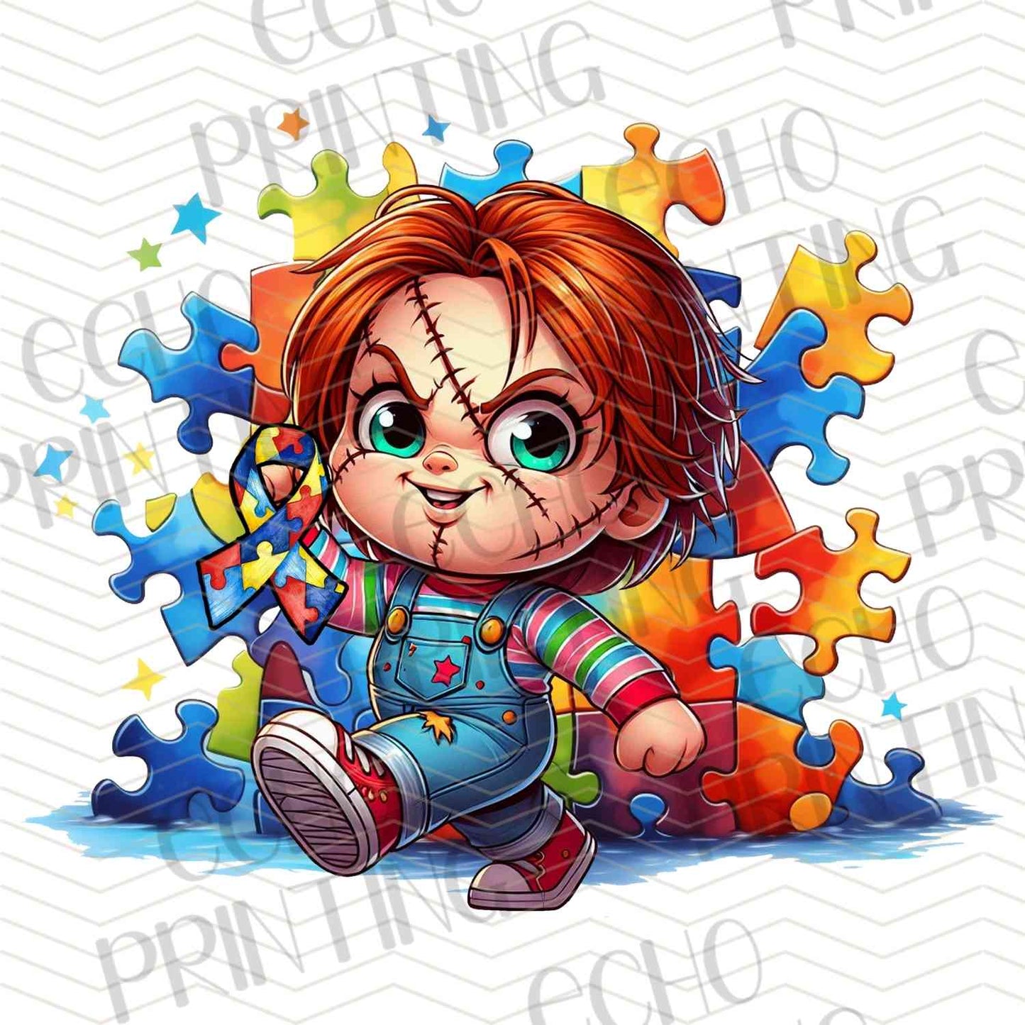 ATMSC 50 - RED HAIRED DOLL PUZZLE SPLASH