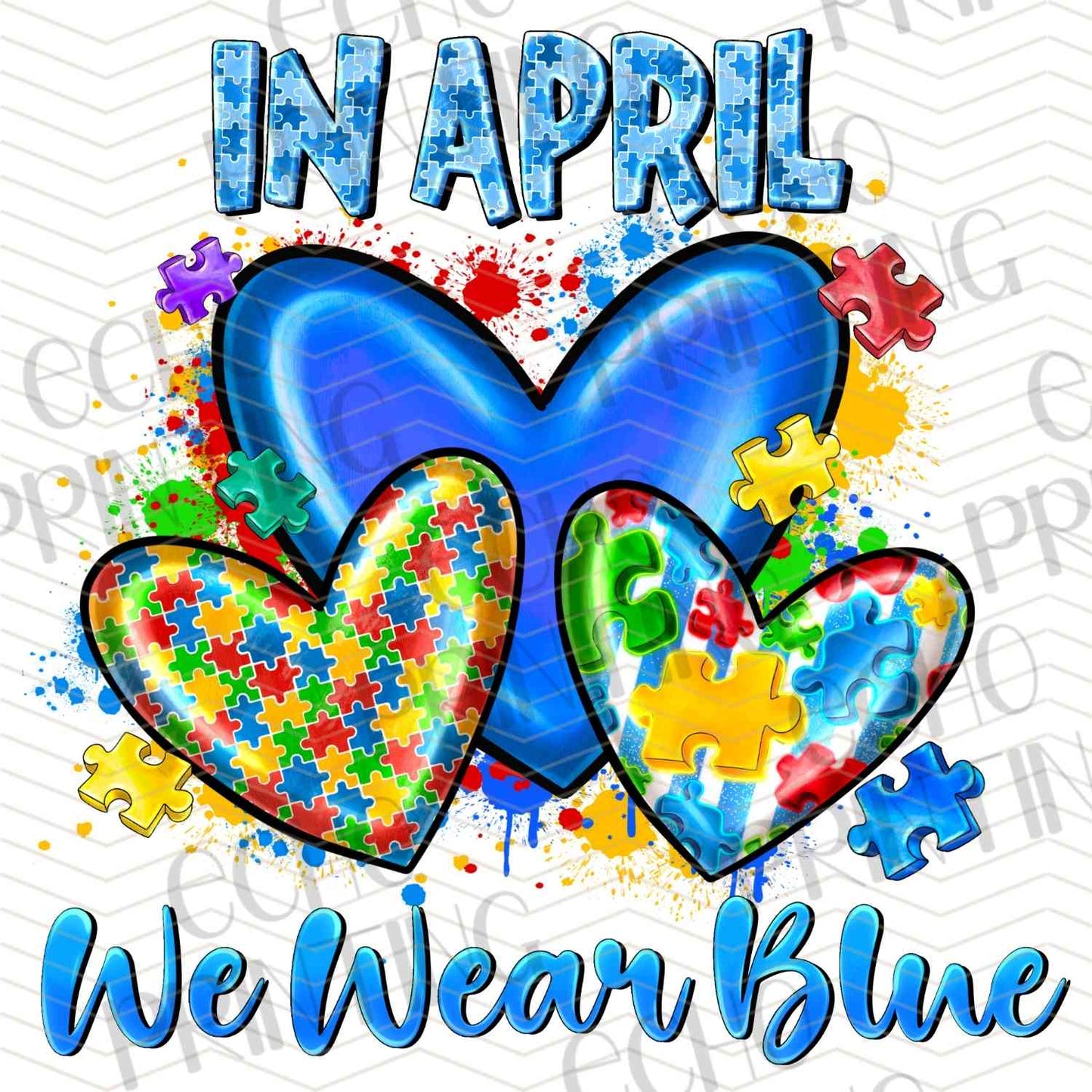 ATMSG 611 - WE WEAR BLUE HEARTS