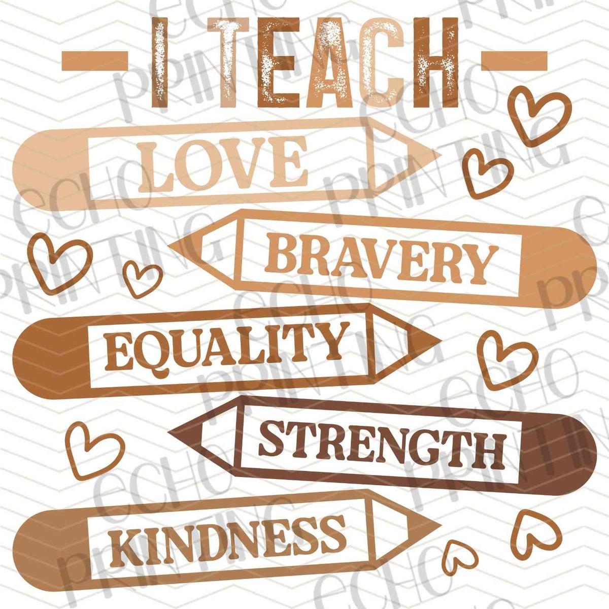 BHMG 69 - TEACH LOVE EQUALITY STRENGTH KINDNESS