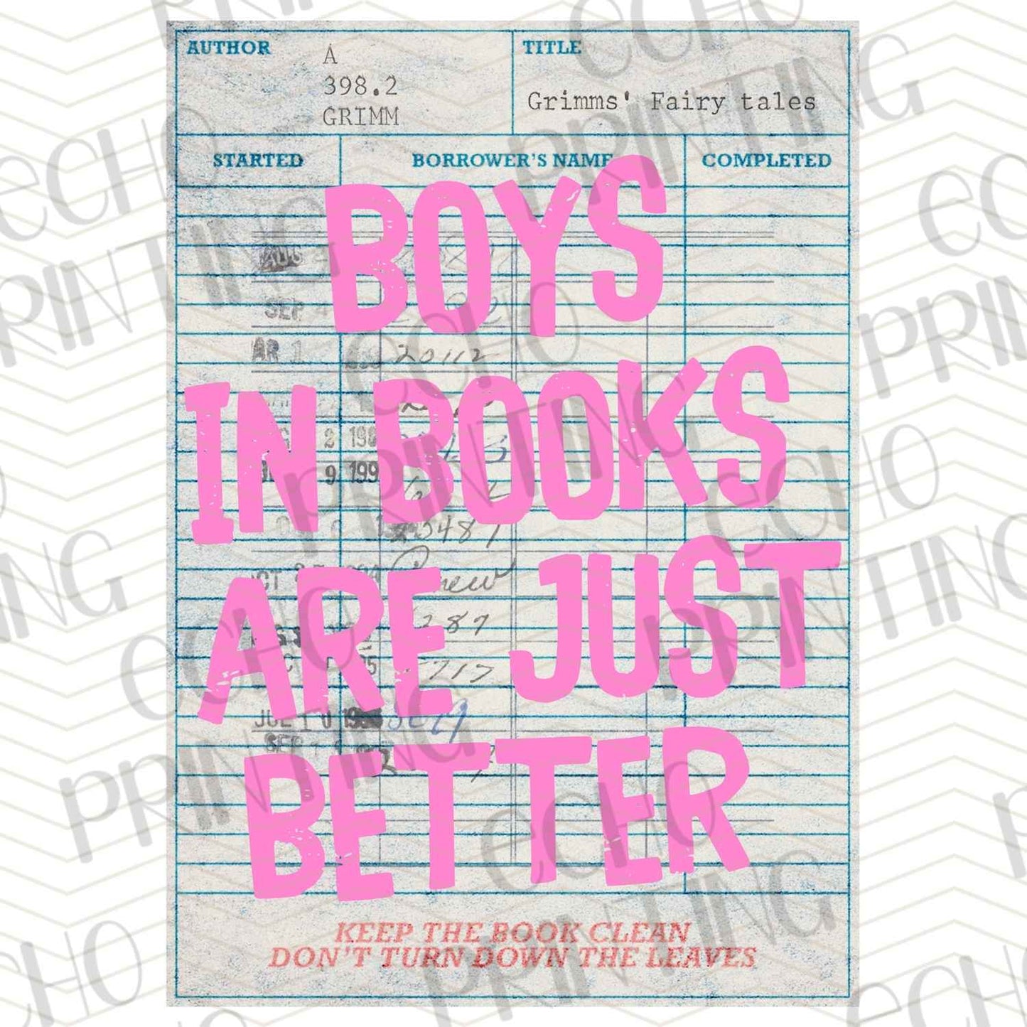 BK 180 - BOYS IN BOOKS ARE BETTER