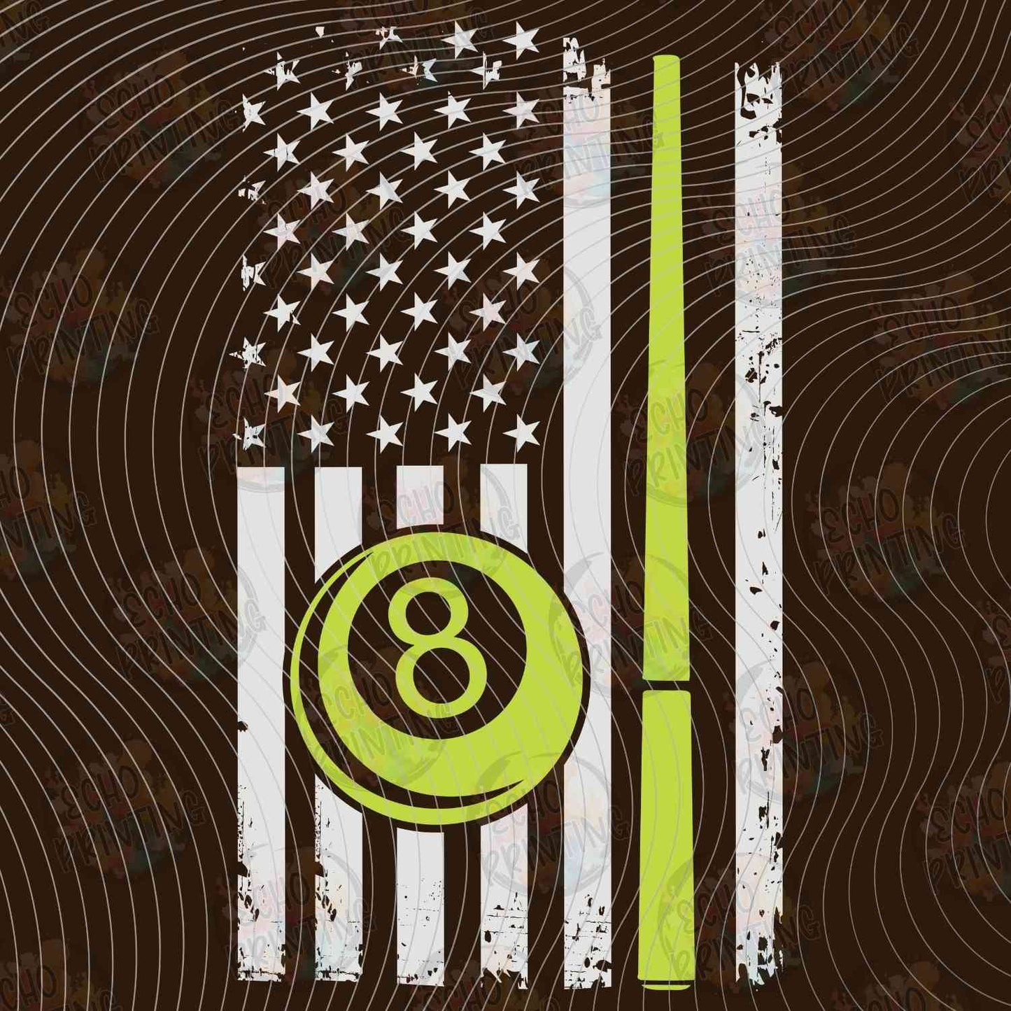 BLRDG 41 - POOL BALL USA FLAG