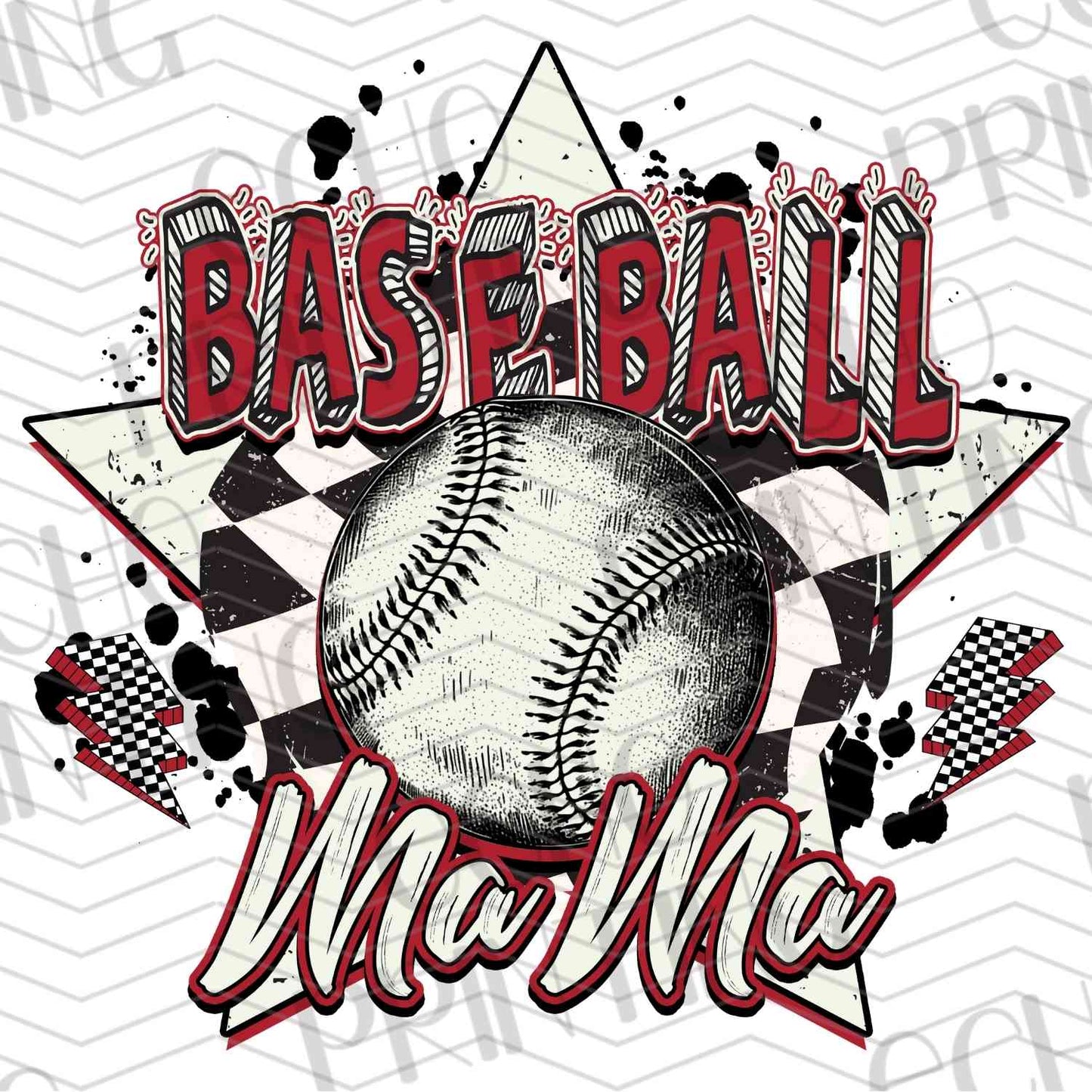 BSBG 120 - BASEBALL MAMA STAR