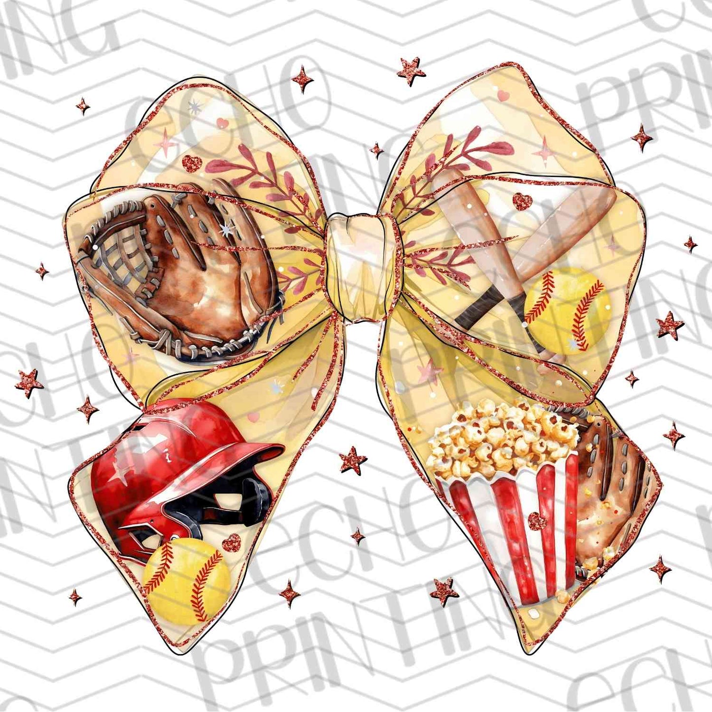 BSBG 141 - POPCORN BASEBALL BOW