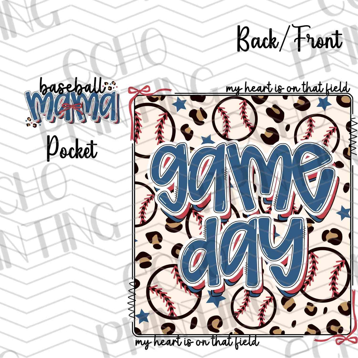 BSBG 190 - GAME DAY | POCKET & BACK SOLD SEPERATELY