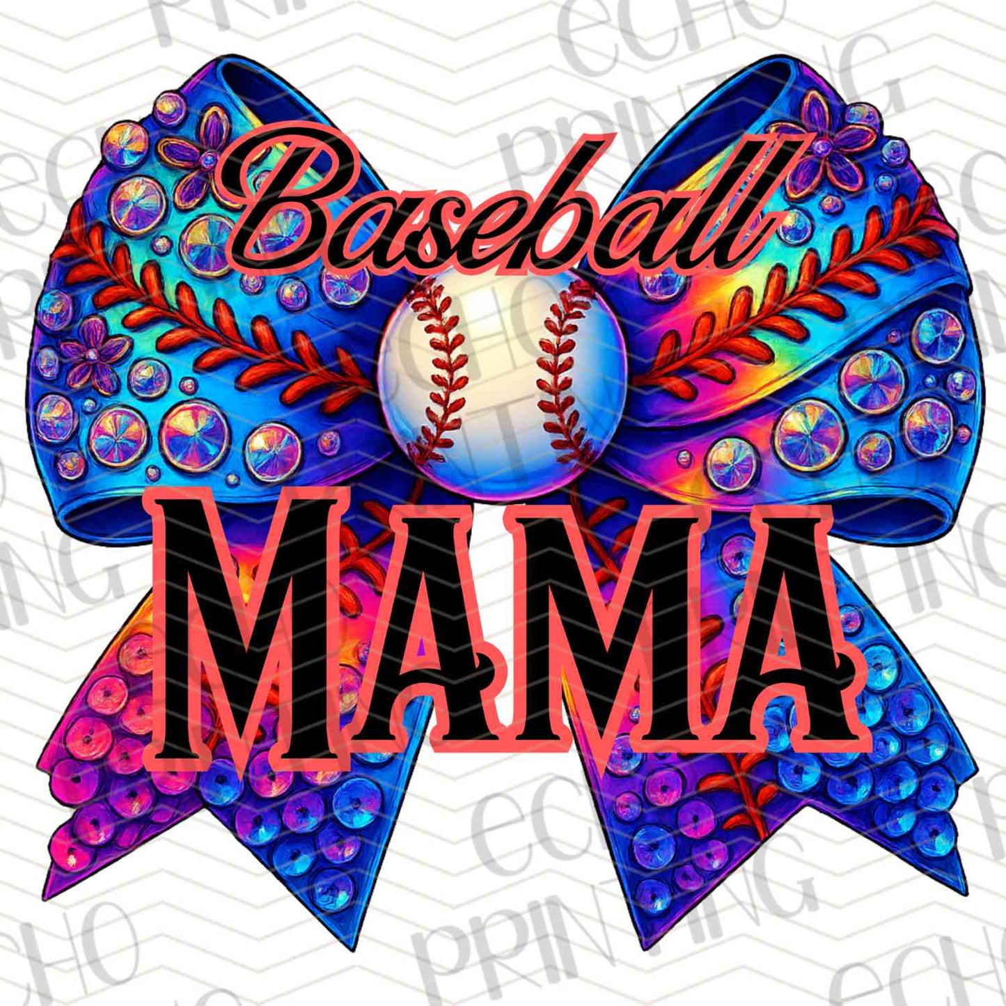 BSBG 285 – BASEBALL MAMA BOW
