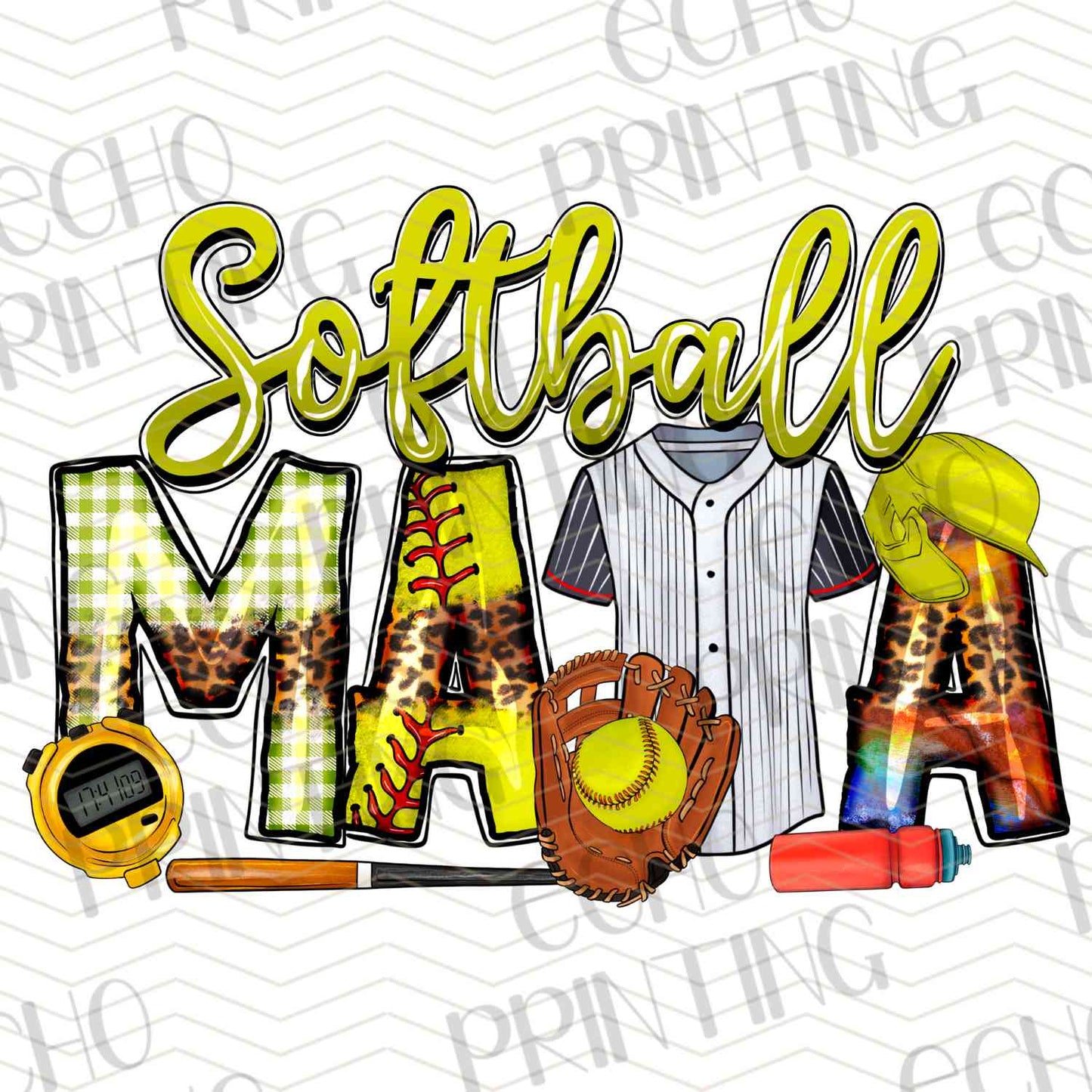 BSBG 290 – SOFTBALL MAMA PATCH