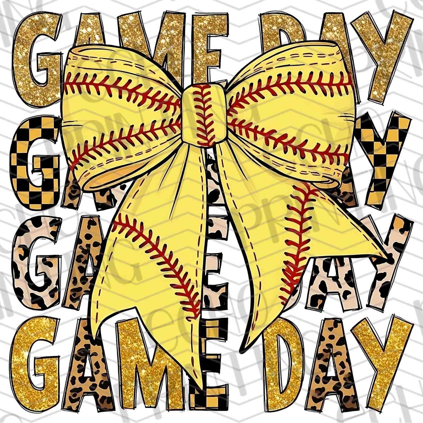 BSBG 2 - YELLOW BASEBALL BOW GAME DAY