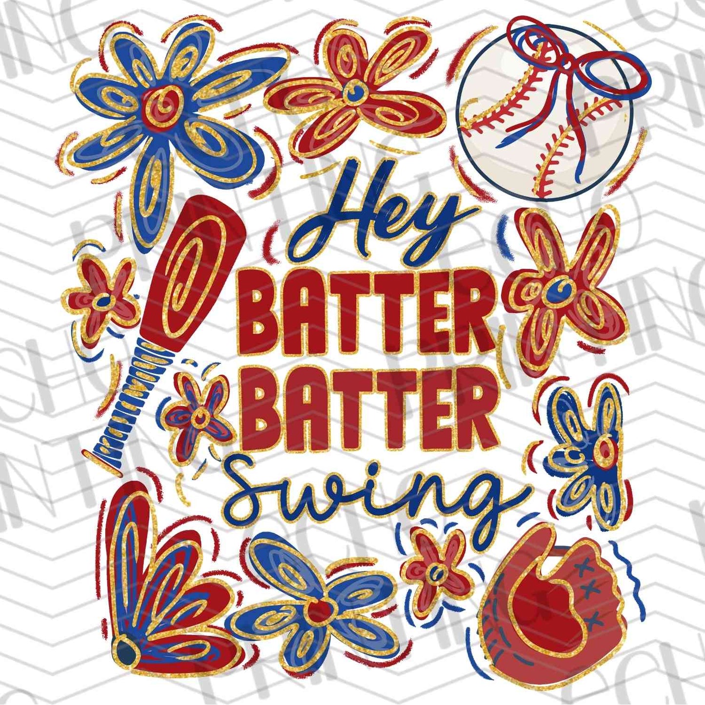 BSBG 43 - HEY BATTER BATTER SWING FLORAL