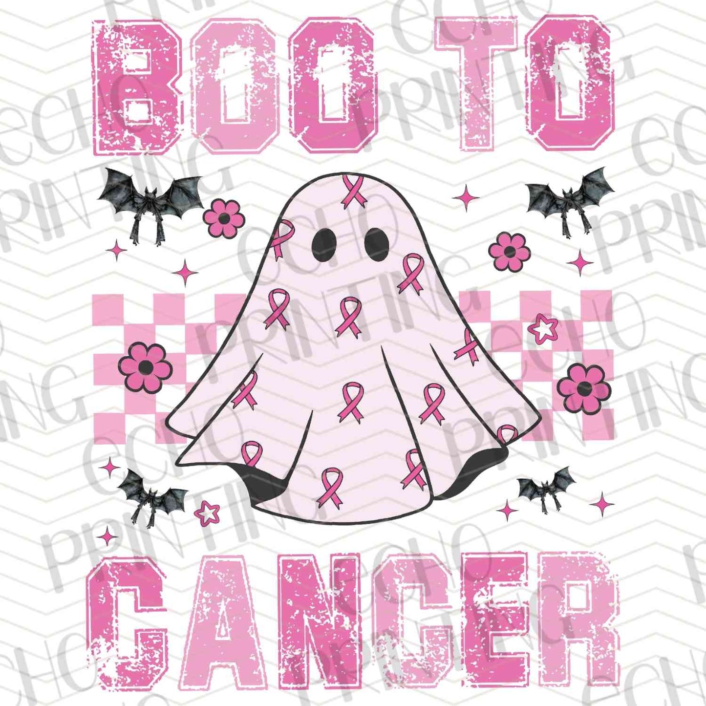 BSCRA 101 – BOO TO CANCER WITH GHOST AND RIBBON