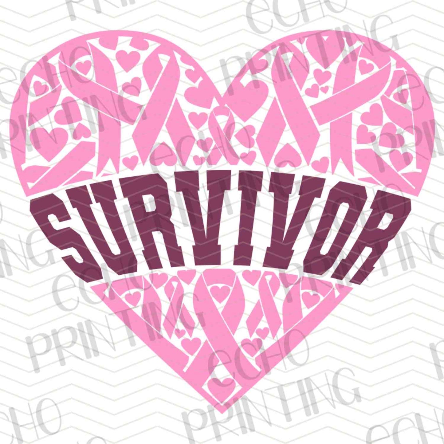 BSCRA 112 – SURVIVOR PINK HEART COLLAGE STYLE