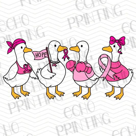 BSCRA 248 – GOOSE WITH PINK RIBBONS