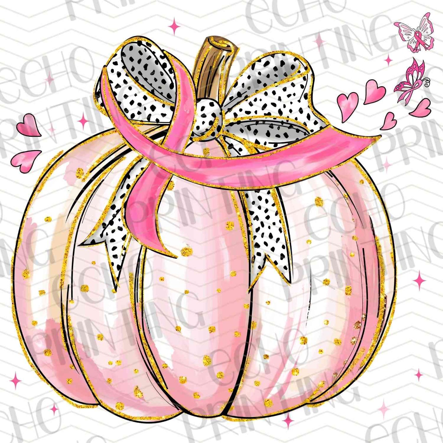 BSCRA 29 – PUMPKIN STACK WITH PINK BOW