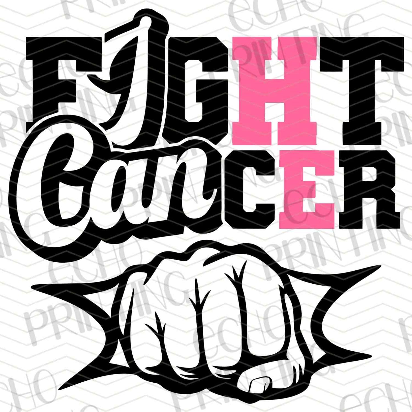 BSCRA 47 – FIGHT CANCER FIST AND RIBBON