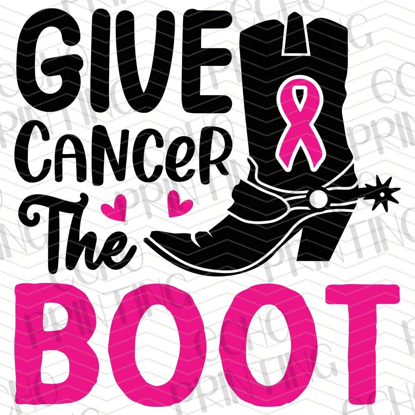 BSCRA 63 – GIVE CANCER THE BOOT WITH COWGIRL BOOT