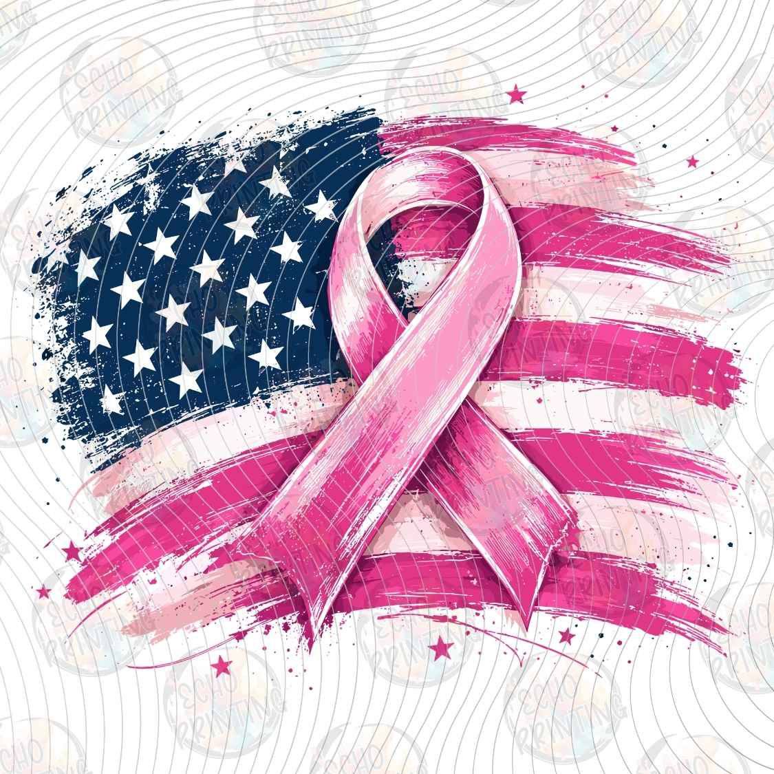 BSCRA 643 - AMERICAN FLAG PINK RIBBON