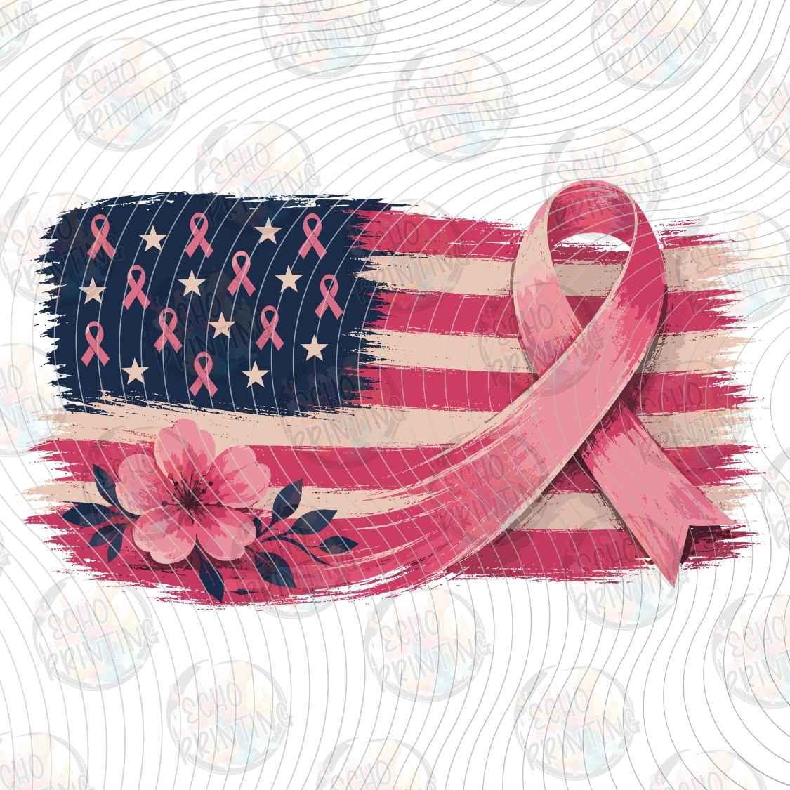 BSCRA 644 - PATRIOTIC PINK RIBBON