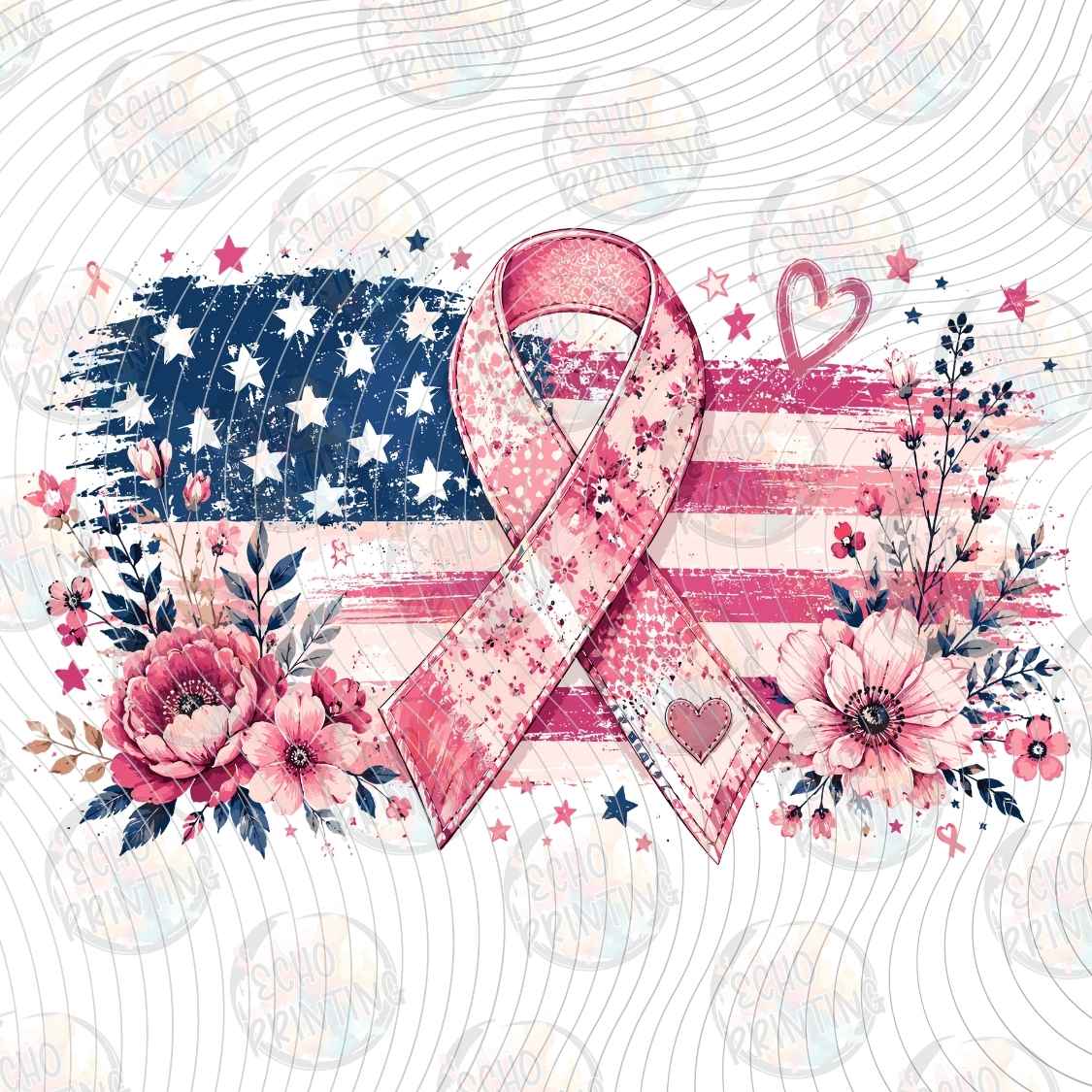 BSCRA 679 - PATRIOTIC PINK RIBBON
