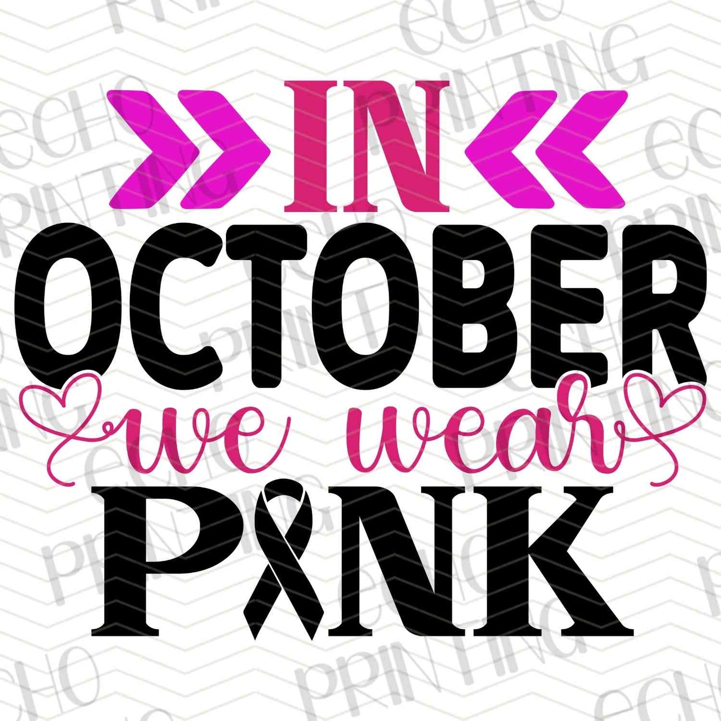 BSCRA 83 – IN OCTOBER WE WEAR PINK WITH ARROWS