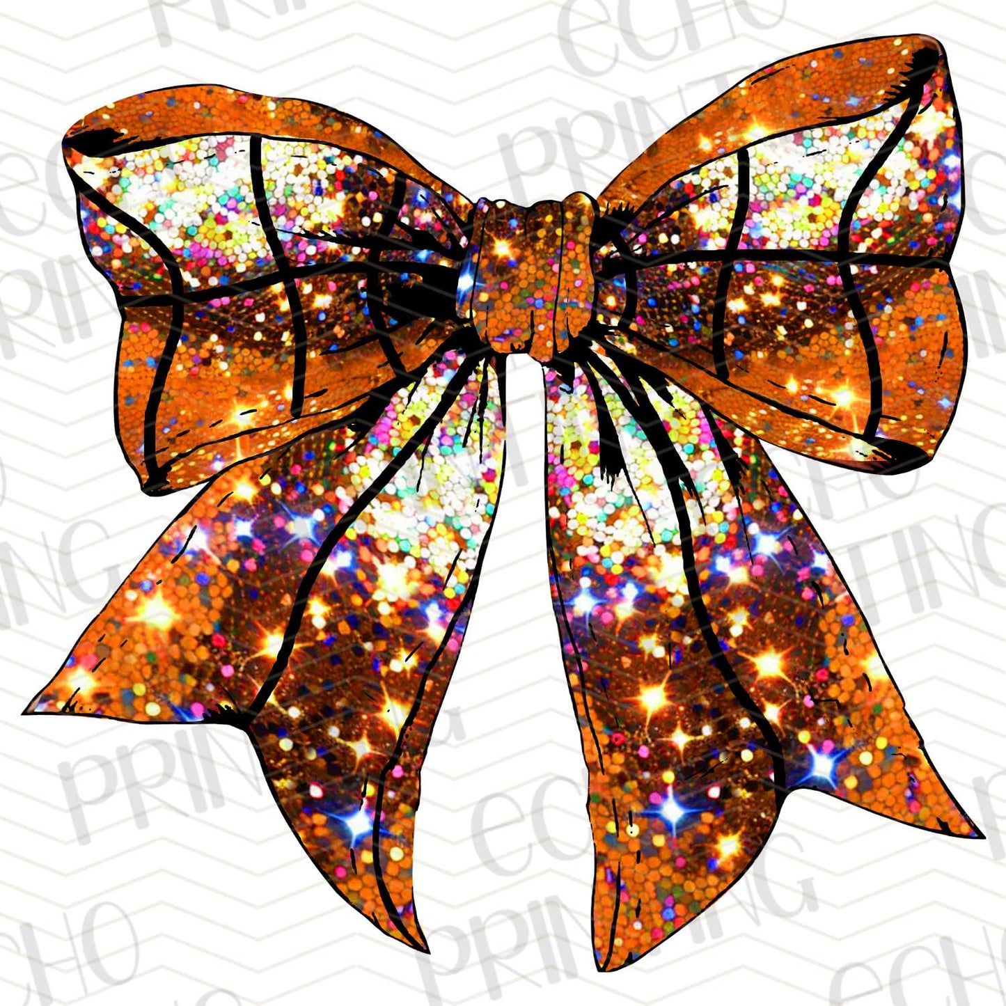 BSK 21 – GLITTER ORANGE BOW