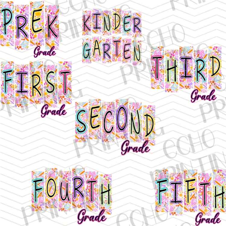 BTSG 252 - RETRO PRE K TO FIFTH GRADE