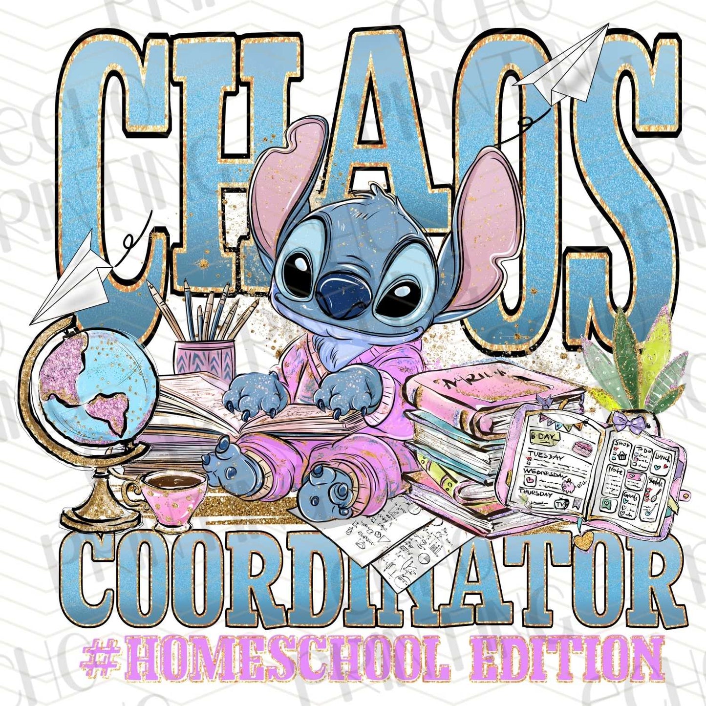 BTS 102 - HOMESCHOOL CHAOS MANAGER WITH BLUE CREATURE