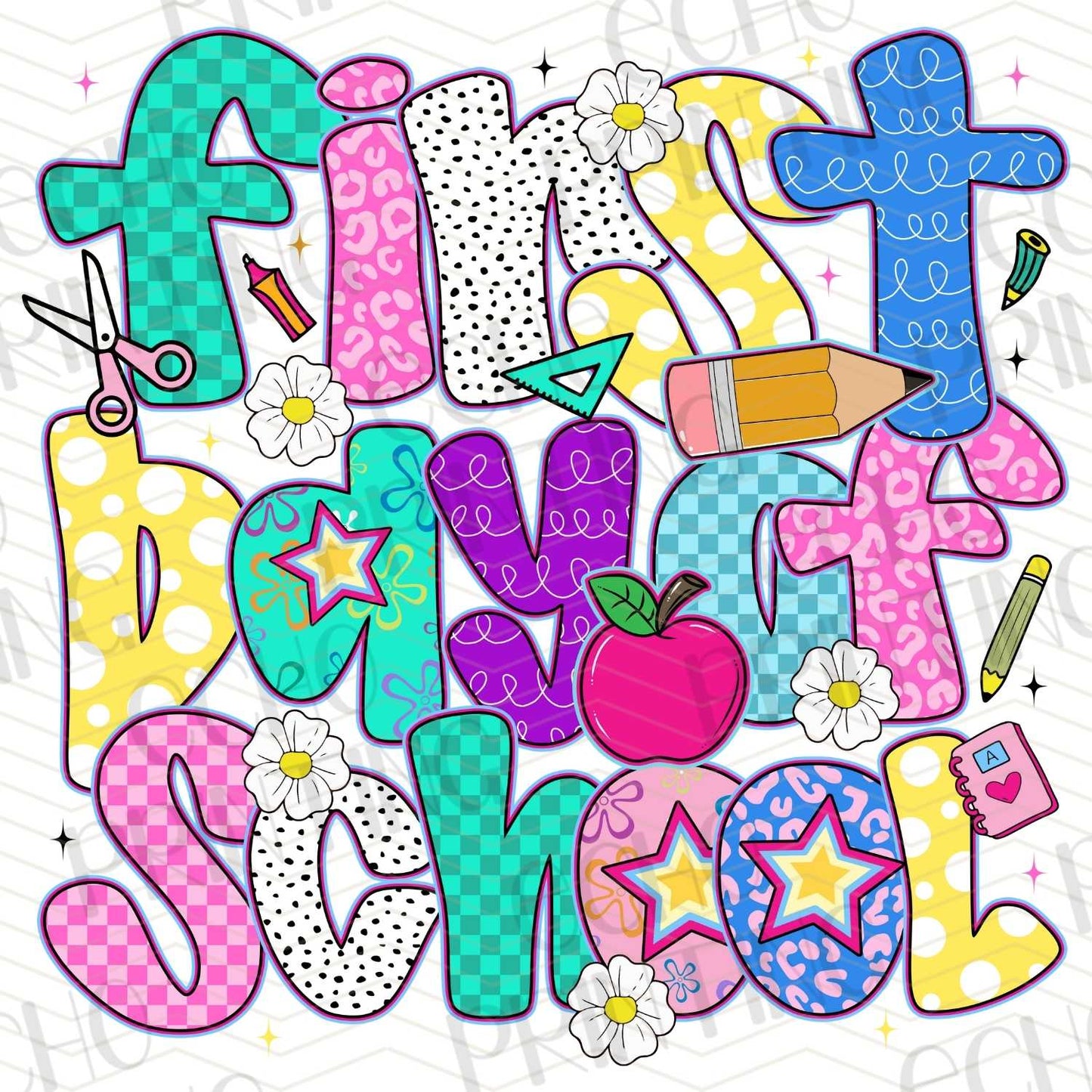 BTSG 84 – FIRST DAY OF SCHOOL CRAYON LETTERS