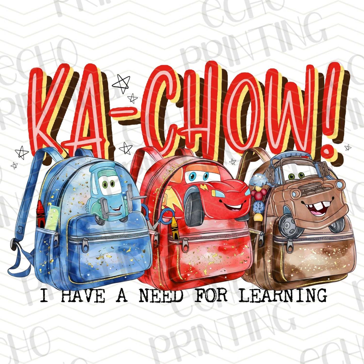 BTSG 93 – KA-CHOW NEED FOR LEARNING BACKPACKS