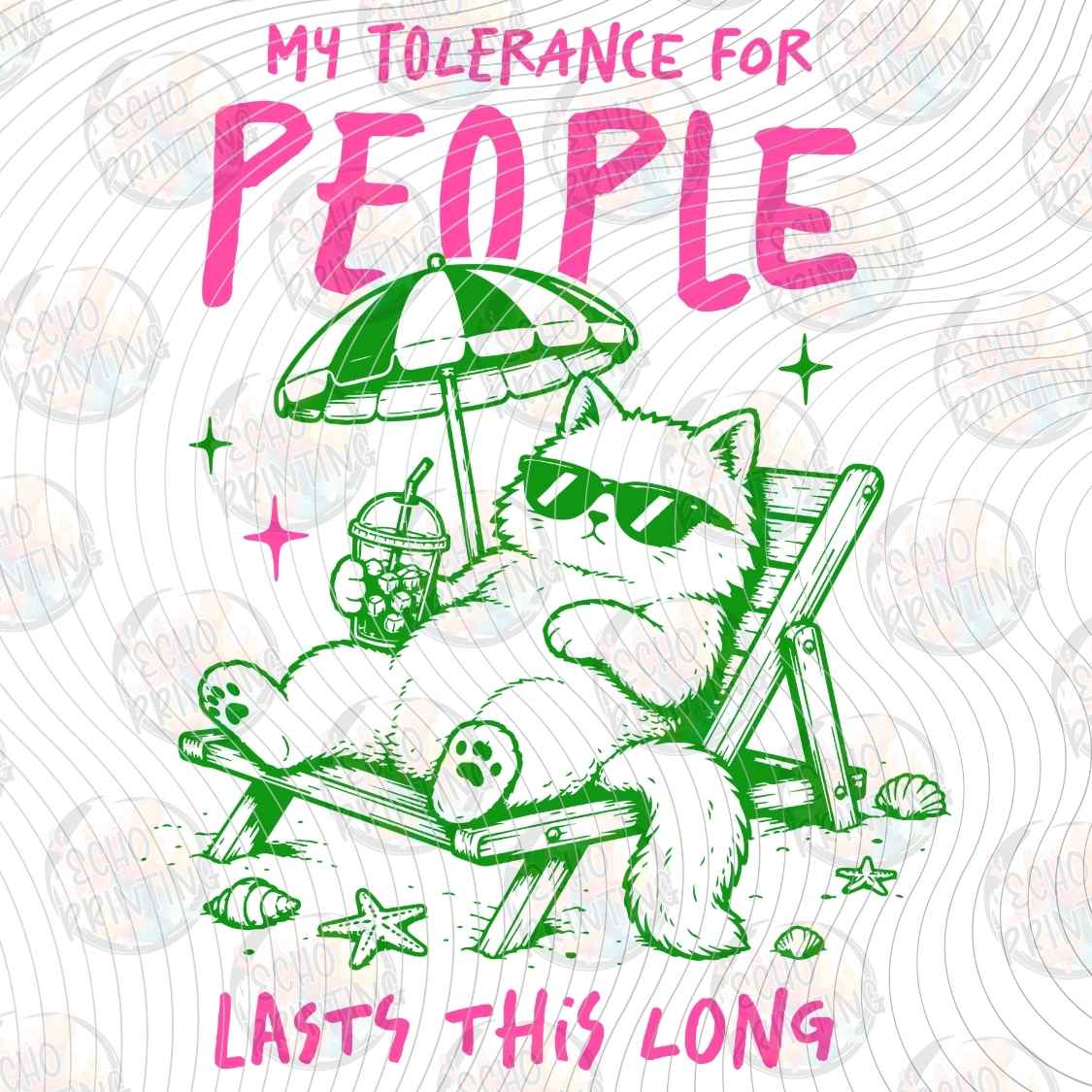 CATG 100 - MY TOLERANCE FOR PEOPLE
