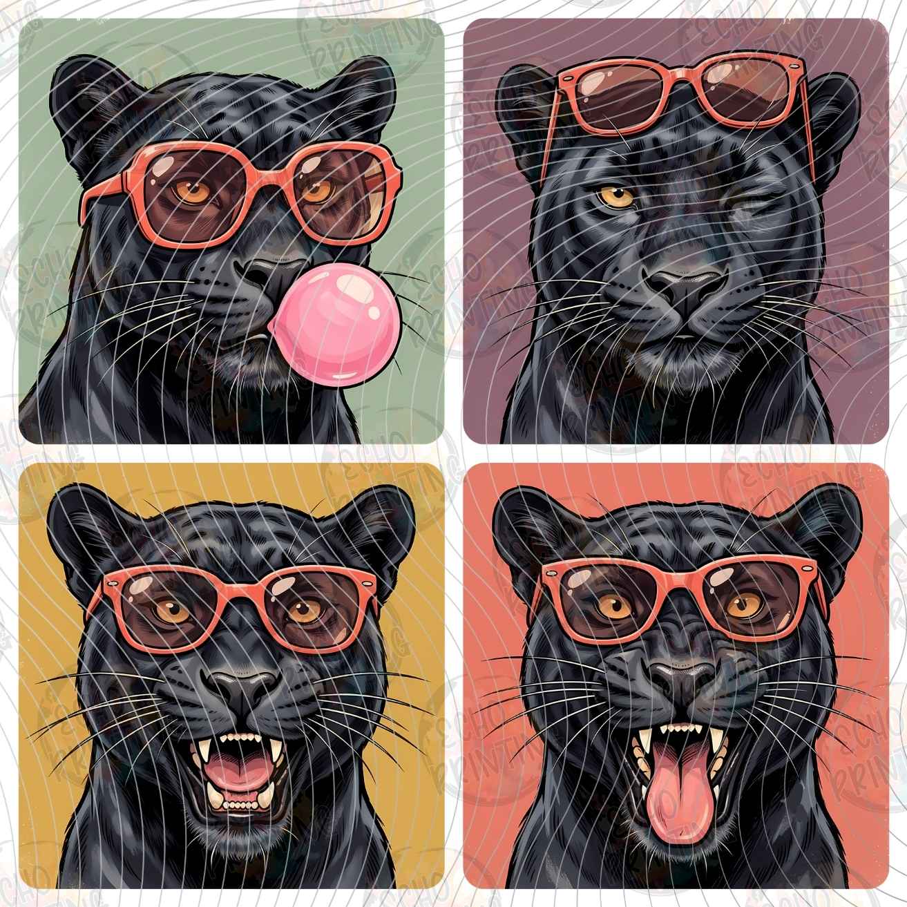 CATG 119 - COOL DOGS SUNGLASSES COLLAGE