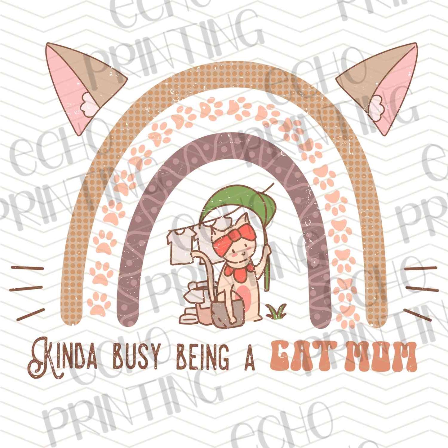 CATG 49 - KIND BUSY BEING A CAT MAMA