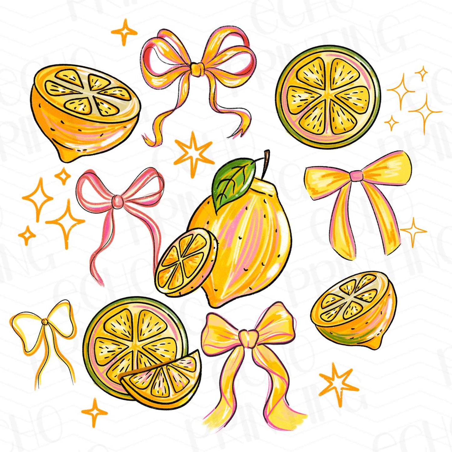 COGR 11 - LEMON FRUIT BOWS SET