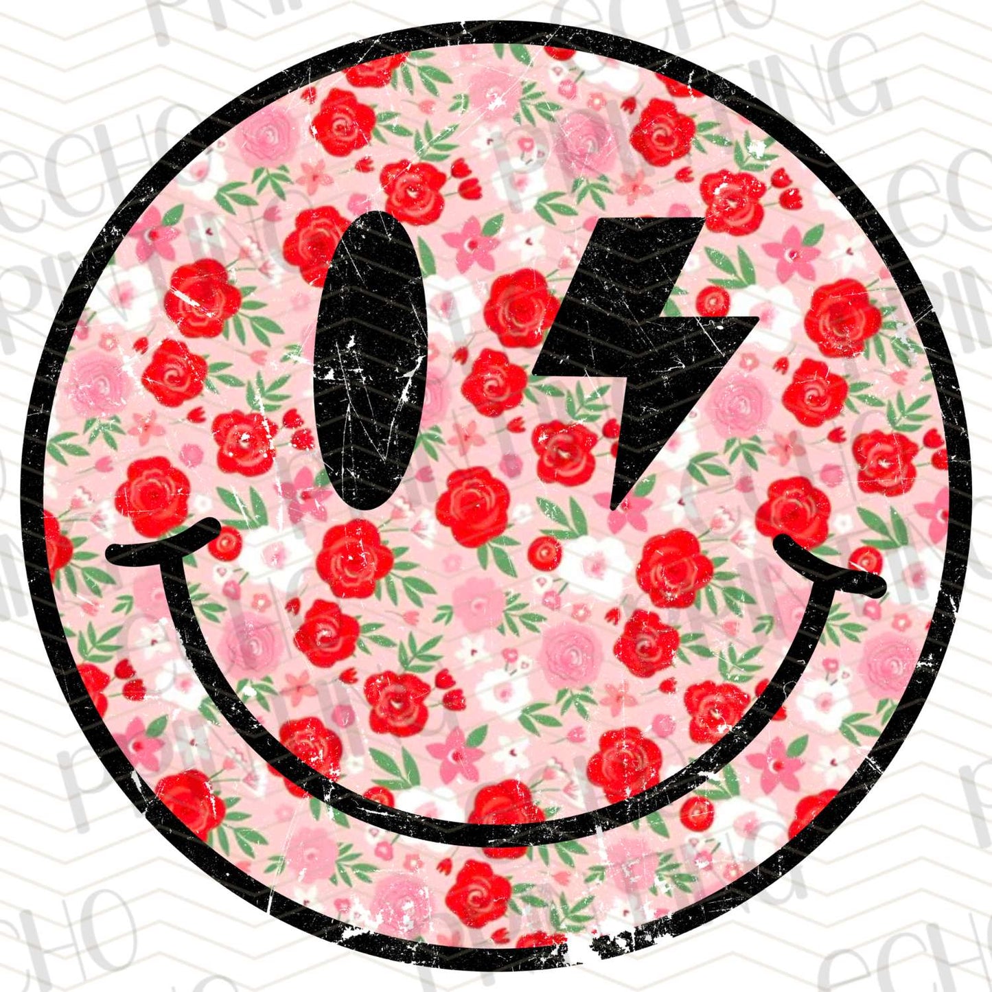 COGR 28 - RED ROSE ROCKER SMILEY