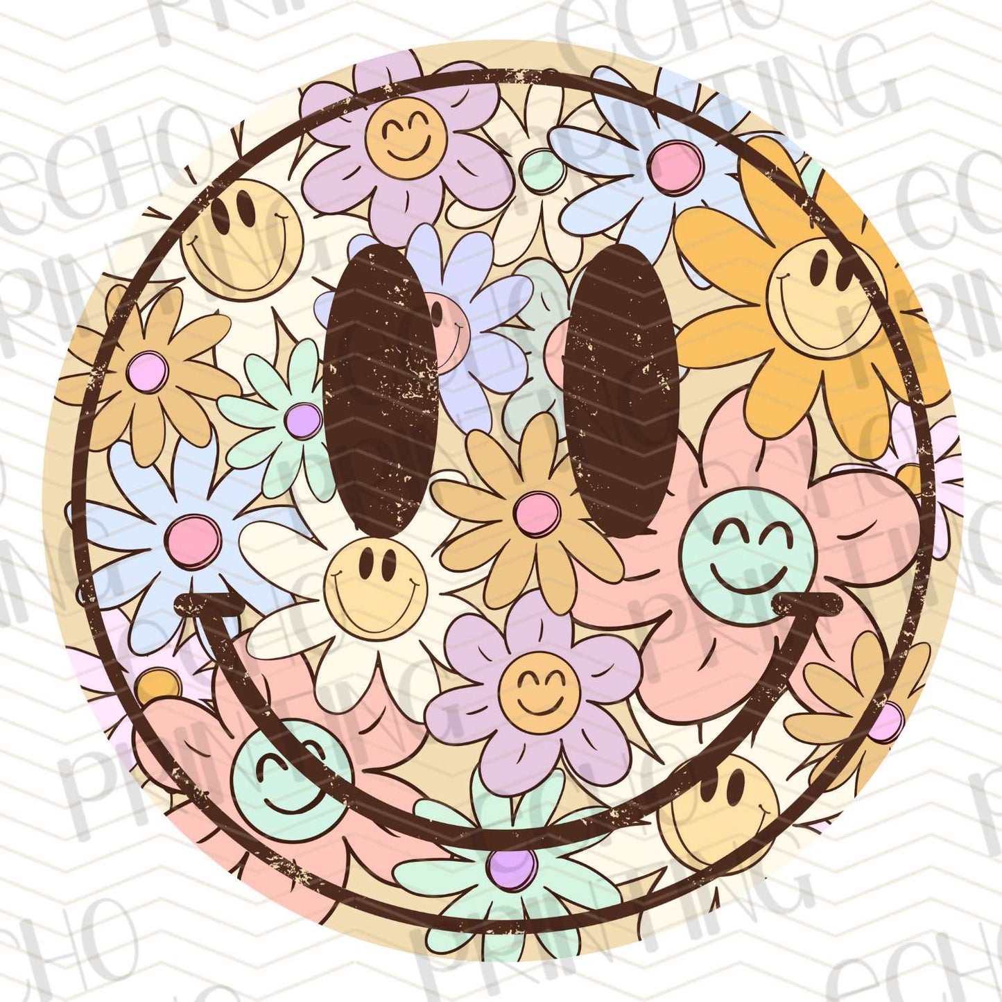 COGR 32 - PASTEL FLOWER SMILEY
