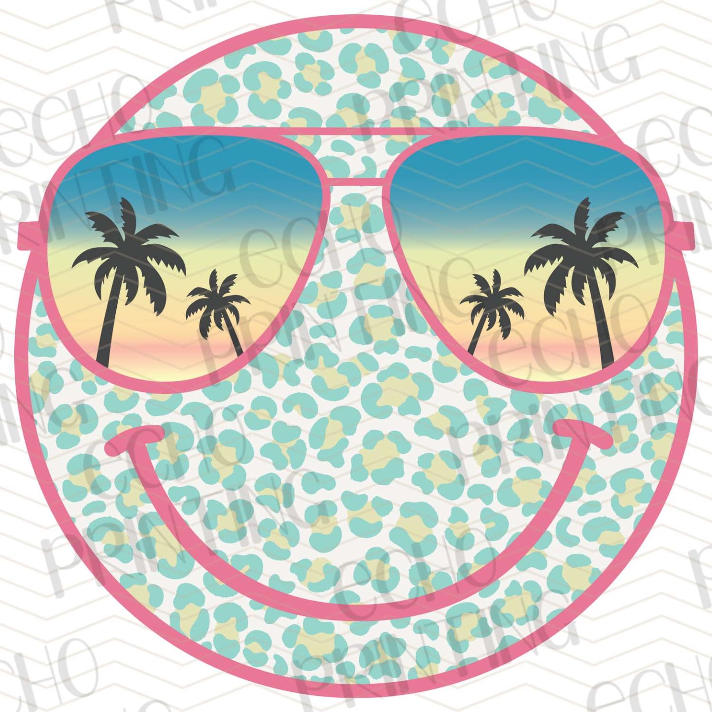 COGR 36 - LEOPARD SUNSET BEACH SMILEY