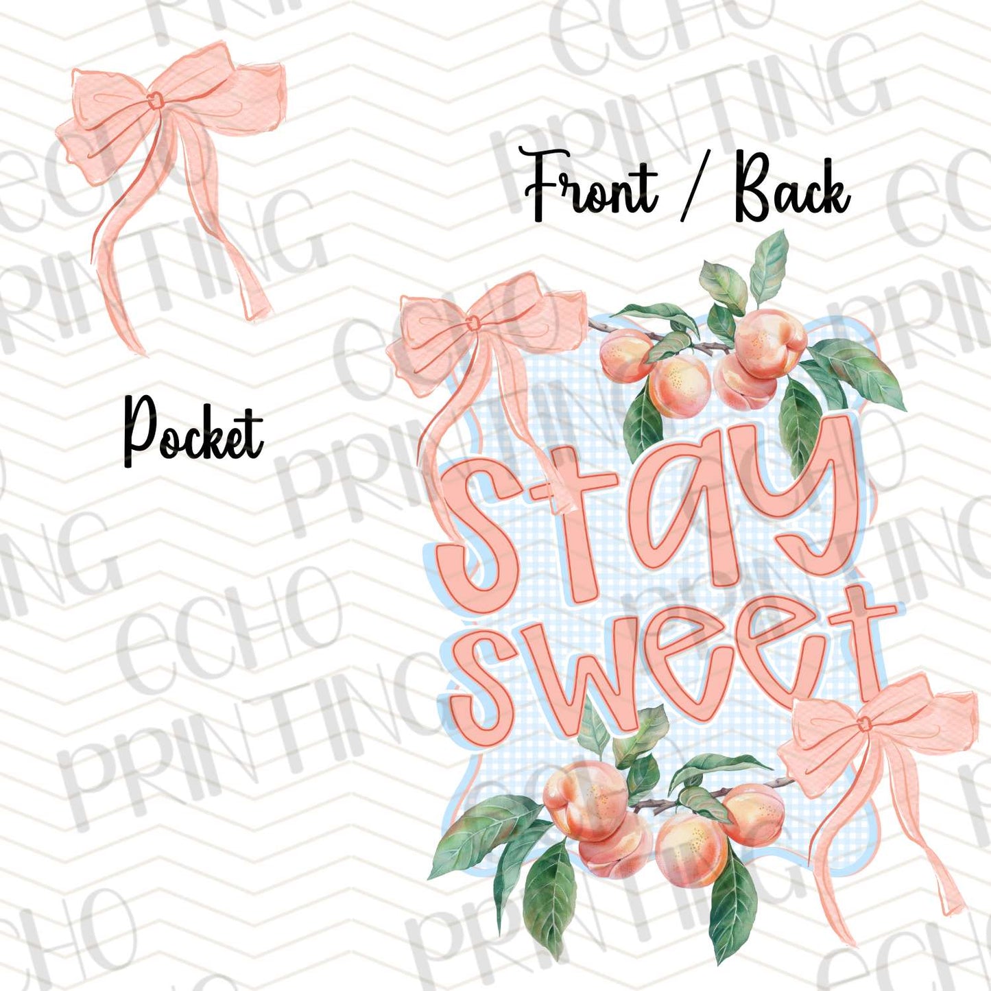 COGR 39 - STAY SWEET | POCKET & BACK SOLD SEPERATELY